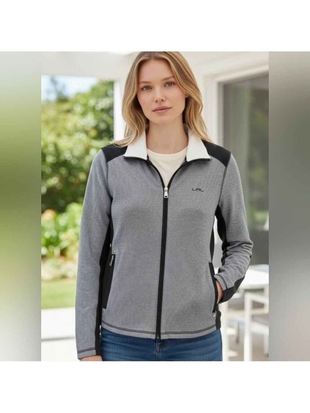 Ralph Lauren Black White Jacket Medium #JAC22